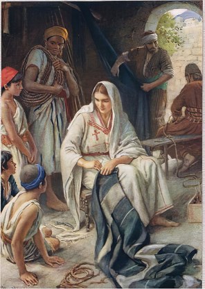 성 아퀼라와 성녀 프리스킬라_by Harold Copping_illustration from Women of the Bible published by Meisterdrucke.jpg